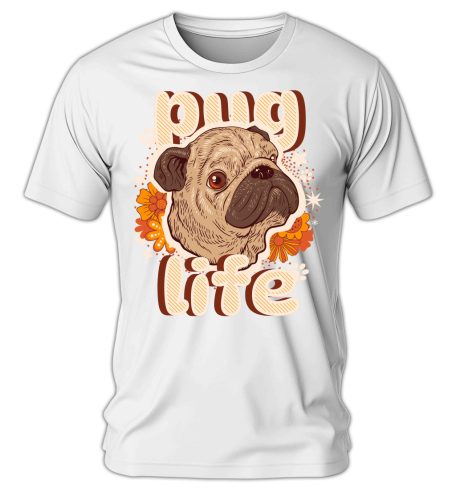 Pug Life - férfi póló