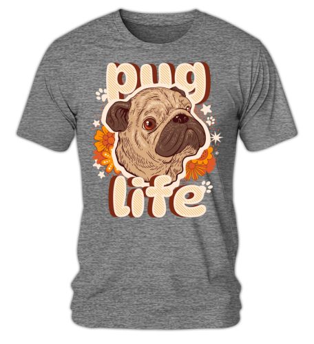 Pug Life - férfi póló