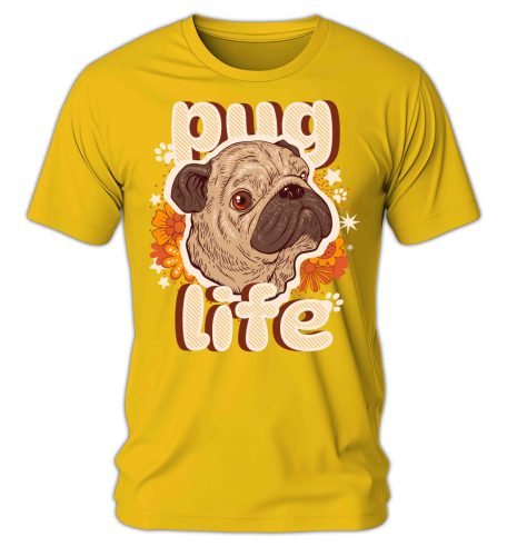 Pug Life - férfi póló