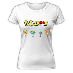 Pokémom, gyermek nevekkel, szerkeszthető - női póló