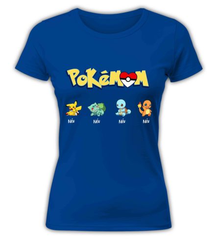 Pokémom, gyermek nevekkel, szerkeszthető - női póló