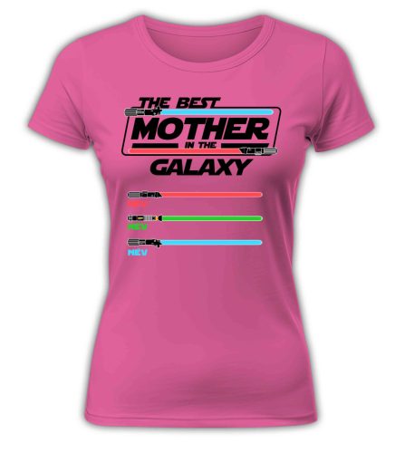 The best Mother in Galaxy gyermek nevekkel, szerkeszthető - női póló