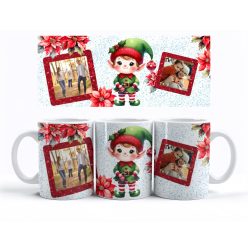 Karácsonyi manós bögre, saját fotóval