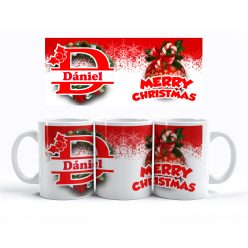   Karácsonyi saját neves bögre, kezdőbetűvel és teljes névvel_02