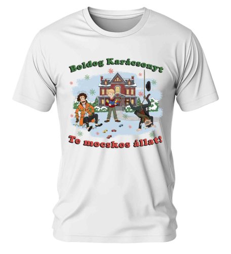 Boldog karácsonyt, Te mocskos állat! Karácsonyi póló - férfi póló