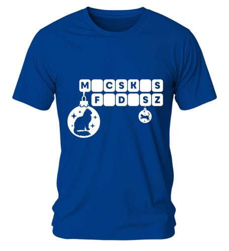 Macskás fadísz. Karácsonyi póló - férfi póló