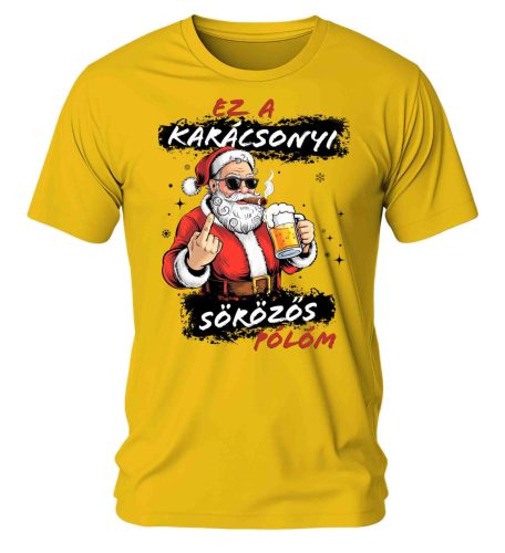 Ez a karácsonyi sörözős pólóm. Karácsonyi póló - férfi póló
