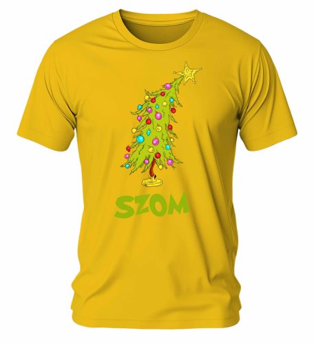 Fa-szom Grincs stílusú. Karácsonyi póló - férfi póló