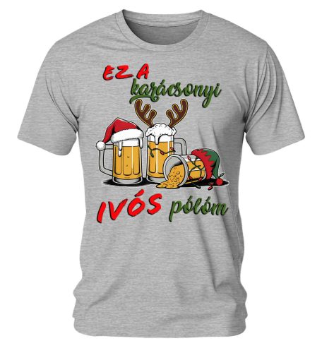 Ez a karácsonyi ivós pólóm 05. Karácsonyi póló - férfi póló