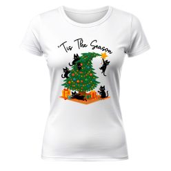 Tis the season, Cicás. Karácsonyi póló - női póló