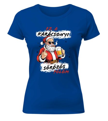 Ez a karácsonyi sörözős pólóm. Karácsonyi póló - női póló