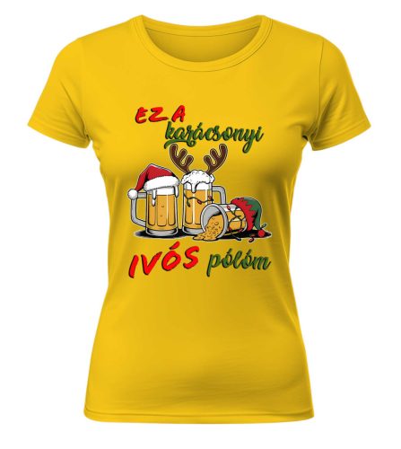 Ez a karácsonyi ivós pólóm 05. Karácsonyi póló - női póló
