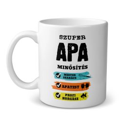Szuper Apa minősítés - bögre
