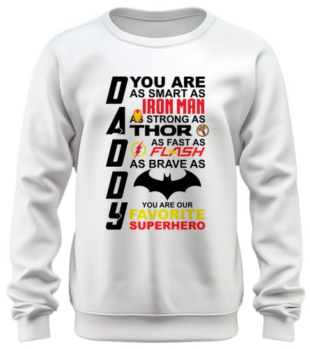 Daddy superhero - unisex pulóver