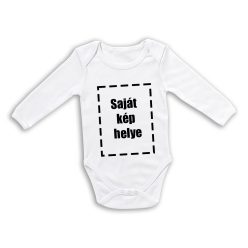 Hosszú ujjú baby body - saját képpel/felirattal