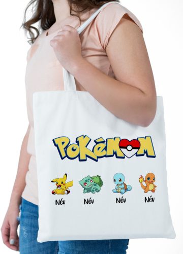 Pokemom gyermek nevekkel - vászontáska