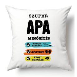 Szuper Apa minsőítés - párnahuzat