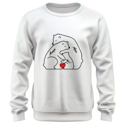 Mackó család nevekkel - unisex pulóver