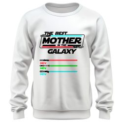   The Best Mother in the Galaxy, gyermek nevekkel (StarWars version) - unisex pulóver