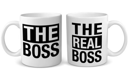 The Boss/The real Boss - páros bögre