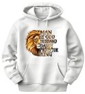 Man of God, Husband, Daddy, Protector, King - unisex kapucnis pulóver