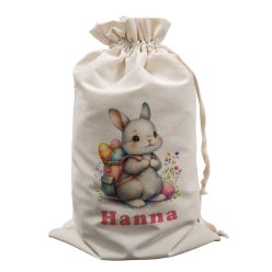 Húsvéti tojásgyűjtő zsák, nyuszi hátizsákkal