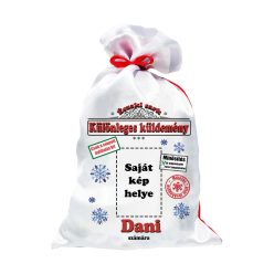   Mikulás zsák gyerekeknek - saját képpel és névvel (grafikás)
