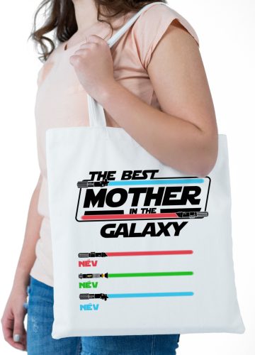 The Best Mother in the Galaxy, gyermek nevekkel (StarWars version) - vászontáska