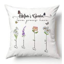 Moms garden, gyermek nevekkel - párnahuzat