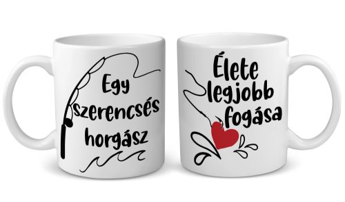 Szerencsés horgász - páros bögre