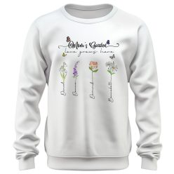 Moms garden, gyermek nevekkel - unisex pulóver