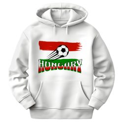 Hungary, foci drukker - unisex szurkolói kapucnis pulóver