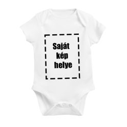 Rövid ujjú baby body - saját képpel/felirattal