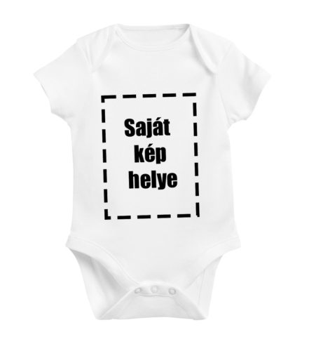 Rövid ujjú baby body - saját képpel/felirattal