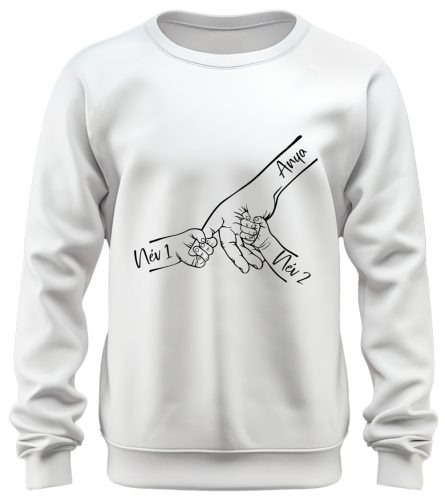 Gyermek kezek nevekkel - unisex pulóver