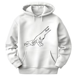 Gyermek kezek nevekkel - unisex kapucnis pulóver